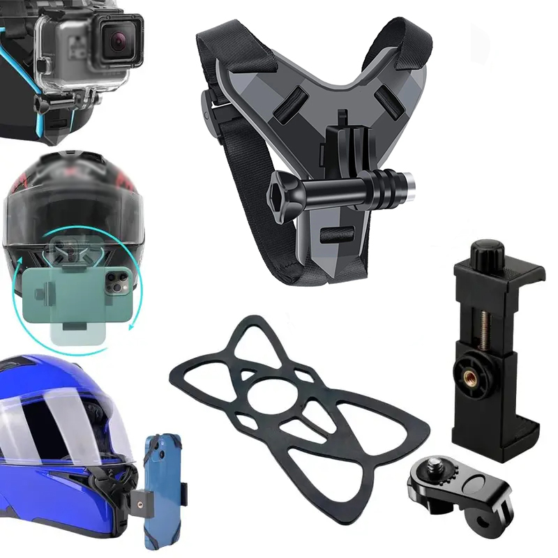 Action Camera Motorcycle Helmet Mount - Motorcycle Helmet Phone & Action Camera